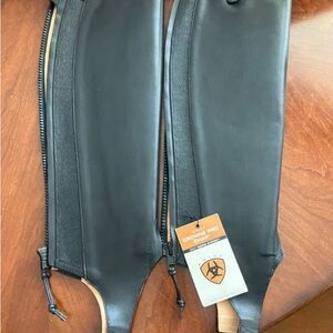 Ariat Black Leather Riding Chaps